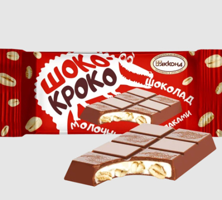 Шоко-кроко шоколад молочный 20 г*30 шт Акконд